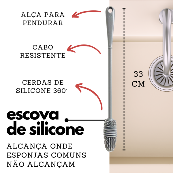 Escova para lavar copos/mamadeira - Imagem 3