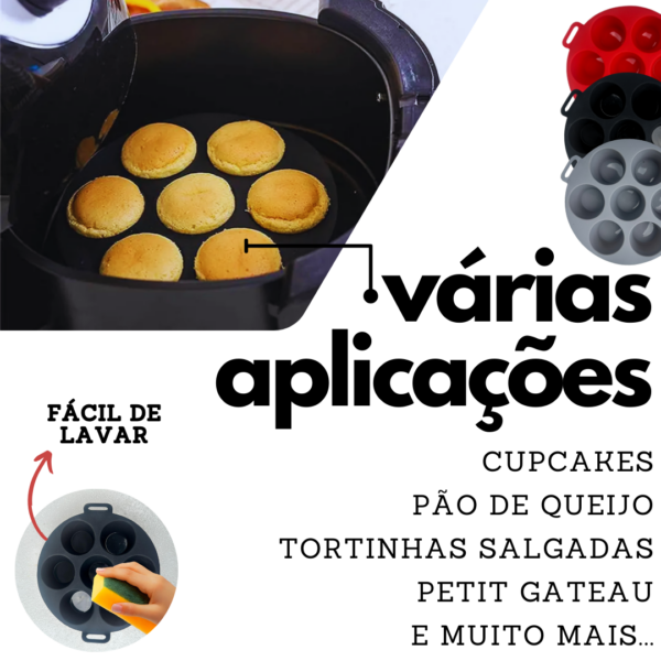 Forma de silicone 7 furos - Imagem 4